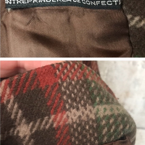 Granny’s Plaid wool coat - Picture 6 of 9